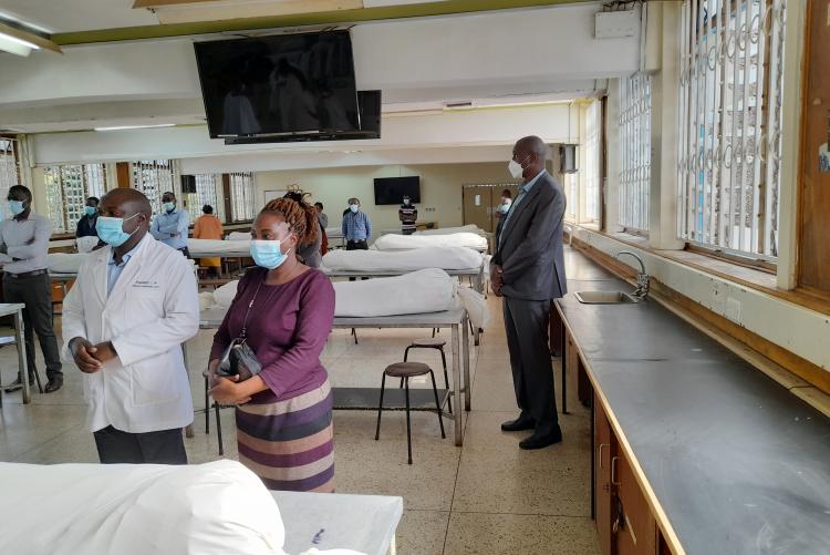 THE FIRST SPECIAL  PRAYER FOR THE CADAVERS HELD ON 14TH MARCH, 2022 AT THE DEPT. OF HUMAN ANATOMY- UON