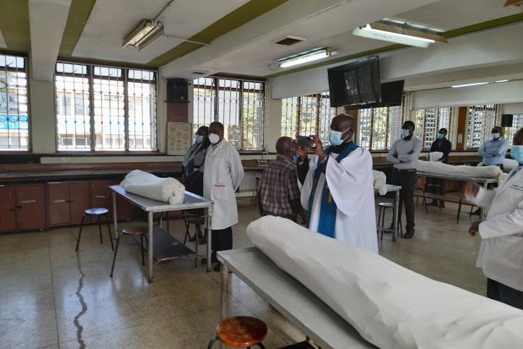 THE FIRST SPECIAL  PRAYER FOR THE CADAVERS HELD ON 14TH MARCH, 2022 AT THE DEPT. OF HUMAN ANATOMY- UON