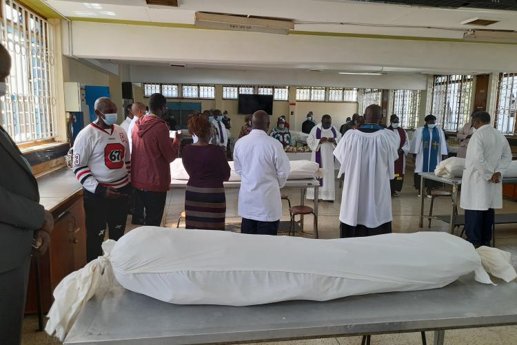 THE FIRST SPECIAL  PRAYER FOR THE CADAVERS HELD ON 14TH MARCH, 2022 AT THE DEPT. OF HUMAN ANATOMY- UON