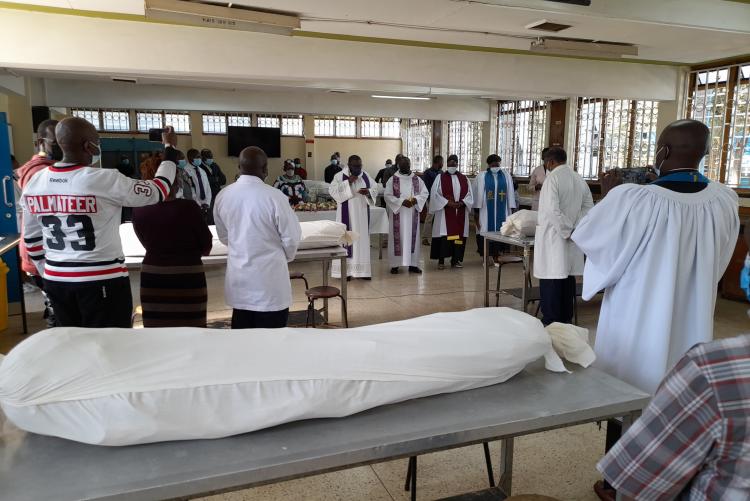 THE FIRST SPECIAL  PRAYER FOR THE CADAVERS HELD ON 14TH MARCH, 2022 AT THE DEPT. OF HUMAN ANATOMY- UON