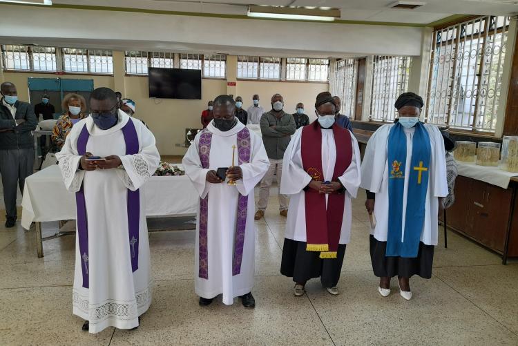 THE FIRST SPECIAL  PRAYER FOR THE CADAVERS HELD ON 14TH MARCH, 2022 AT THE DEPT. OF HUMAN ANATOMY- UON