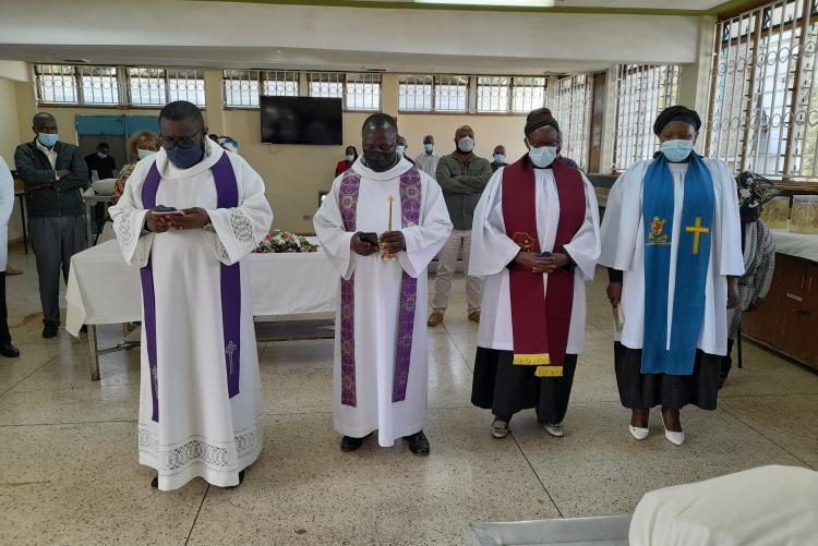 THE FIRST SPECIAL  PRAYER FOR THE CADAVERS HELD ON 14TH MARCH, 2022 AT THE DEPT. OF HUMAN ANATOMY- UON