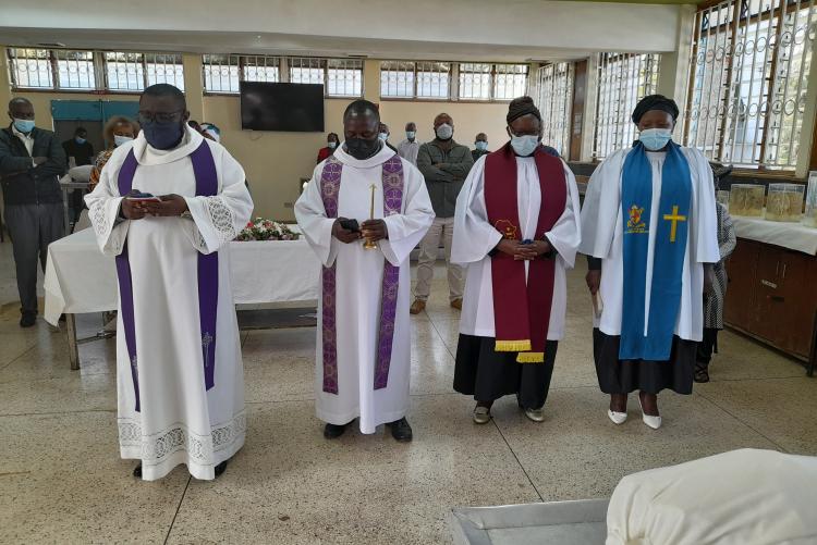 THE FIRST SPECIAL  PRAYER FOR THE CADAVERS HELD ON 14TH MARCH, 2022 AT THE DEPT. OF HUMAN ANATOMY- UON