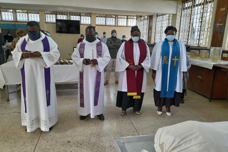 THE FIRST SPECIAL  PRAYER FOR THE CADAVERS HELD ON 14TH MARCH, 2022 AT THE DEPT. OF HUMAN ANATOMY- UON