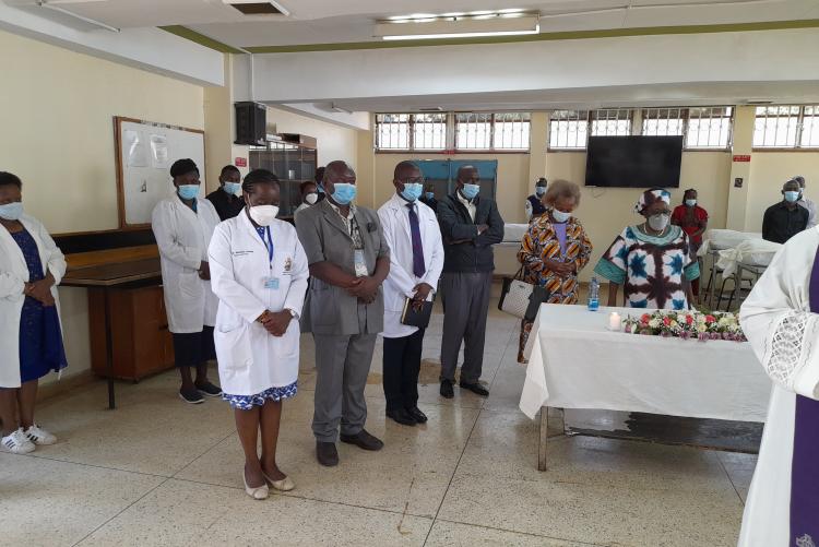 THE FIRST SPECIAL  PRAYER FOR THE CADAVERS HELD ON 14TH MARCH, 2022 AT THE DEPT. OF HUMAN ANATOMY- UON