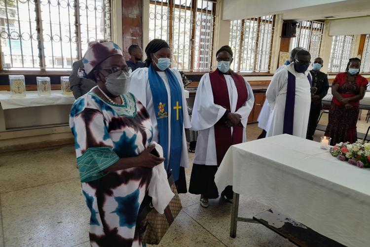 THE FIRST SPECIAL  PRAYER FOR THE CADAVERS HELD ON 14TH MARCH, 2022 AT THE DEPT. OF HUMAN ANATOMY- UON