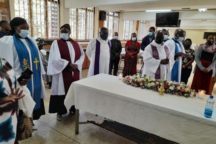 THE FIRST SPECIAL  PRAYER FOR THE CADAVERS HELD ON 14TH MARCH, 2022 AT THE DEPT. OF HUMAN ANATOMY- UON