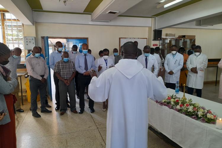 THE FIRST SPECIAL  PRAYER FOR THE CADAVERS HELD ON 14TH MARCH, 2022 AT THE DEPT. OF HUMAN ANATOMY- UON