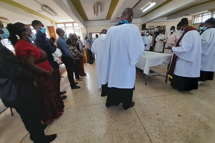 THE FIRST SPECIAL  PRAYER FOR THE CADAVERS HELD ON 14TH MARCH, 2022 AT THE DEPT. OF HUMAN ANATOMY- UON