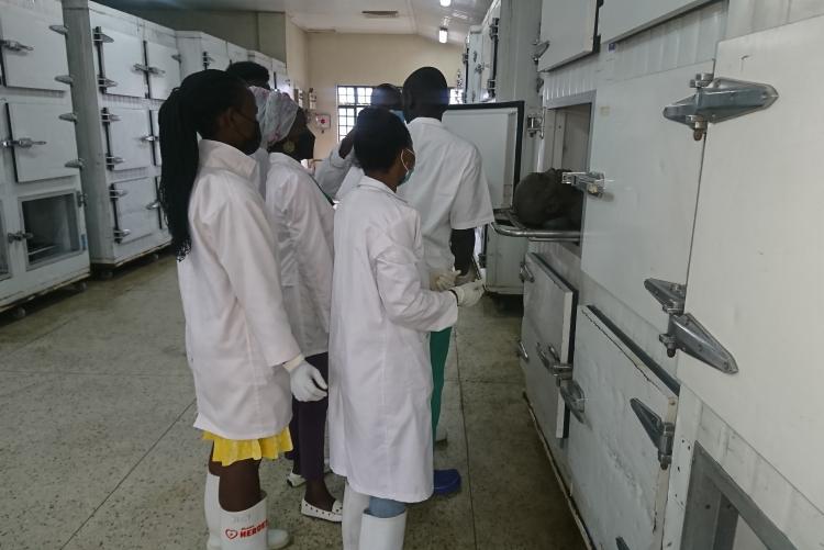 CERTIFICATE IN MORTUARY SCIENCE STUDENTS  ON ROTATIONAL PROGRAMME TRAINING AT THE CHIROMO FUNERAL PARLOR