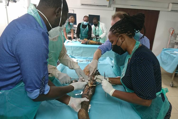 SURGEONS IN A TRAINING AT THE NAIROBI SURGICAL SKILLS CENTER - UON IN PROGRESS