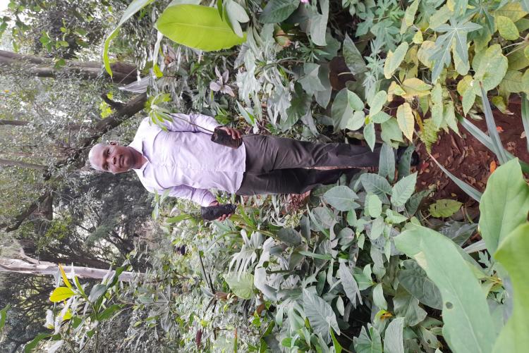 Mr. Leonard Bett Kiprono Conserving the environment by planting trees