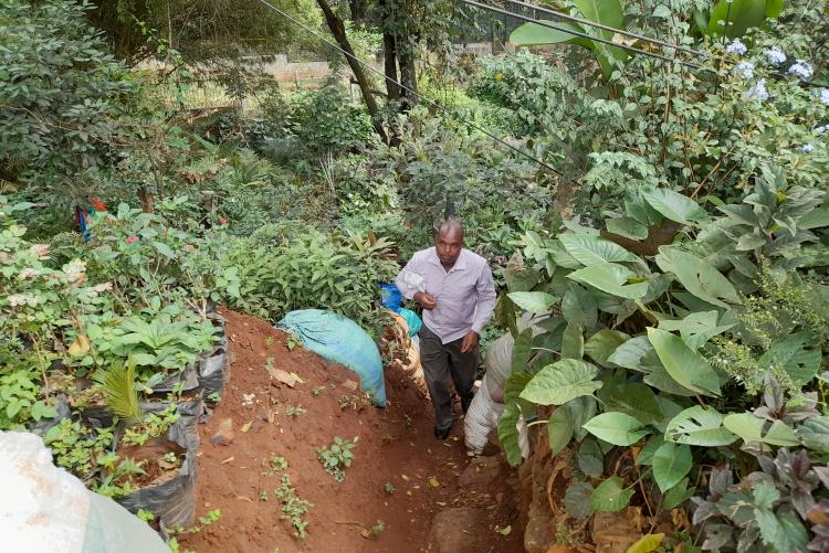 Mr. Leonard Bett Kiprono Conserving the environment by planting trees