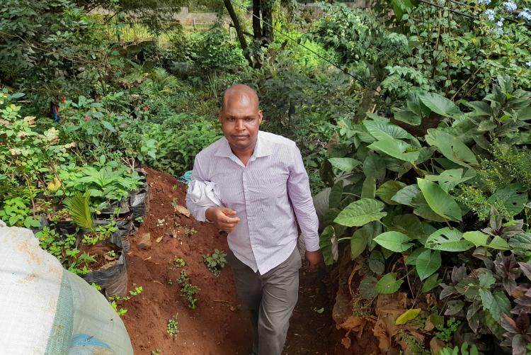 Mr. Leonard Bett Kiprono Conserving the environment by planting trees