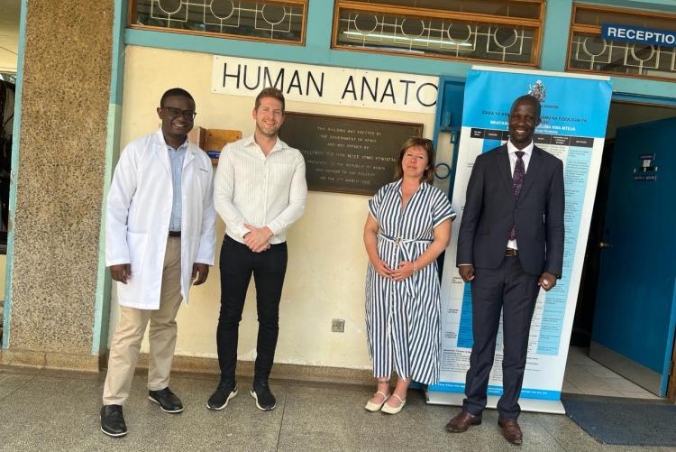 Prof obimbo hosted a team from University of Pecs in Hungary Medical school led by Dr. Jason Sparks and Zsofia Duga. In attendance, Dr. Otele (UoN) on 4th March, 2024